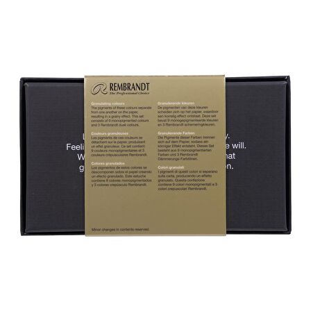 Rembrandt 12 RENK TABLET SULU BOYA SETİ - METAL KUTU (GRANULATED)