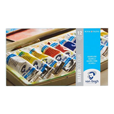 Van Gogh SULUBOYA TÜP 10 ML 12'Lİ SET (PLASTİK KUTU)