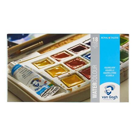 Van Gogh SULUBOYA TABLET SET 18 + 2 AD. 10 ML TÜP (PLASTİK KUTU)