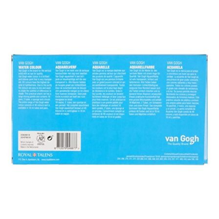 Van Gogh SULUBOYA TABLET SET 18 + 2 AD. 10 ML TÜP (PLASTİK KUTU)