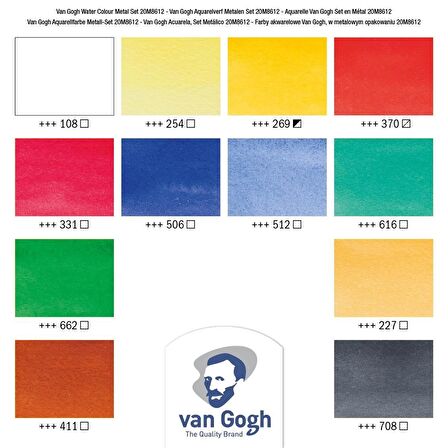 Van Gogh SULUBOYA TABLET SET 12'Lİ (METAL KUTU) 