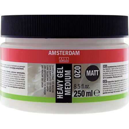 Amsterdam Heavy gel medium matt 020 jar 250 ml