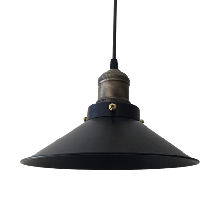 Metal Rustik Retro Siyah Sarkıt Avize 23cm