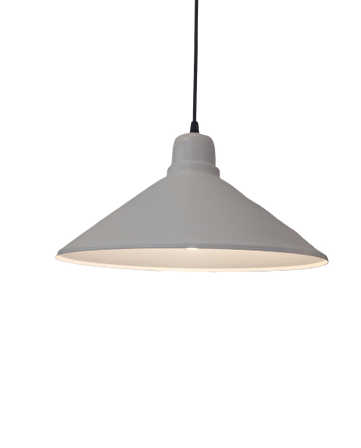 Retro Metal Sarkıt Avize Rustik Tekli Beyaz 38 cm