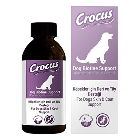 Crocus Köpek Deri ve Tüy Sağlığı Destekleyici Damla 100 Ml