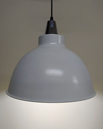 Retro Metal Sarkıt Avize Rustik Tekli Sarkıt Beyaz İçi Sarı 