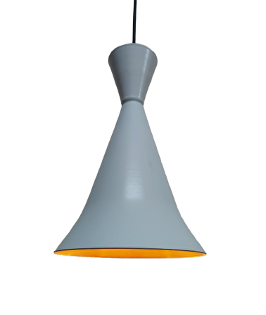 Retro Metal Sarkıt Avize Rustik Tekli Sarkıt Beyaz İçi Sarı Cafe Mutfak Aydınlatma