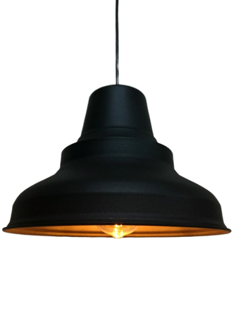 Retro Metal Sarkıt Avize Rustik Tekli Sarkıt Siyah Cafe Mutfak Aydınlatma