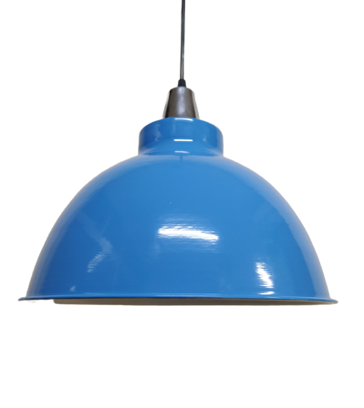 Metal Mavi Beyaz Retro Dekoratif Kafe Mutfak Sarkıt Avize