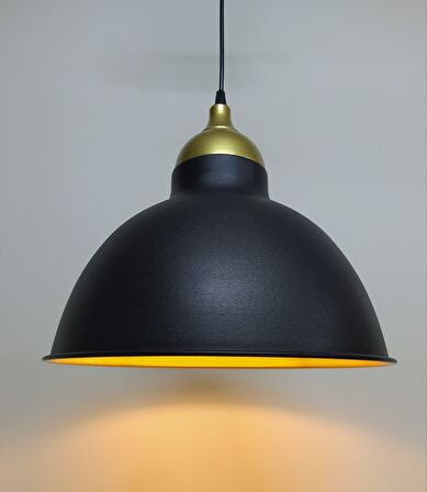 Metal Siyah Gold Rustik Retro Dekoratif Kafe Mutfak Sarkıt Avize