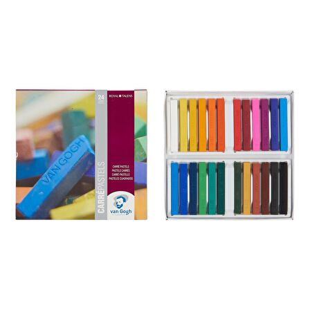 Van Gogh Carré KARE PASTEL TEMEL RENKLER SET 24'LÜ