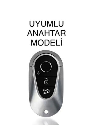 Mercedes Benz C S Sınıf W206 W223 S350 C260 C300 S400 S450 S500 Lüks Anahtar Kılıfı 2.resime Bakınız