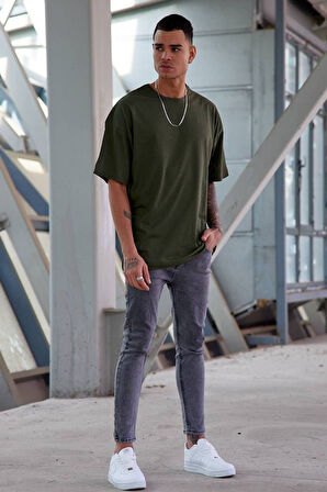 Newon Beyaz Vintage Baskılı T-shirt