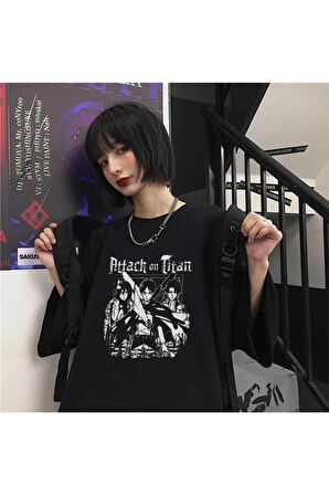 Anime Attack On Titan Baskılı (unisex) T-shirt