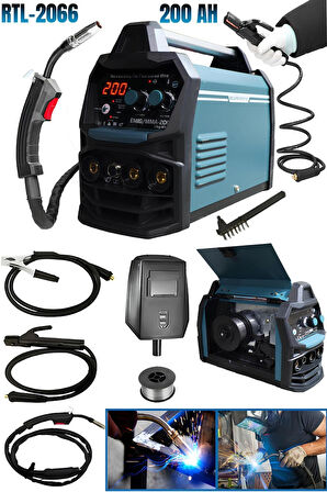 RETOOLS 200 AMPER DİJİTAL GÖSTERGELİ GAZSIZ GAZALTI KAYNAK MAKİNESİ