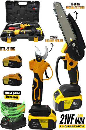 RETOOLS 2 Lİ SET SARI (TESTERE,MAKAS)