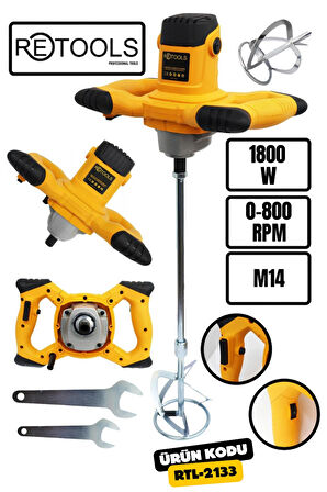 RETOOLS 1800W BOYA HARÇ KARIŞTIRICISI