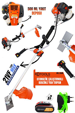 OTOMATİK ÇALIŞTIRMALI BENZİNLİ YAN TIRPAN