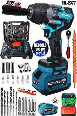 RETOOLS 800 NM SOMUN SIKMA 10 PİLLİ MAVİ MODEL