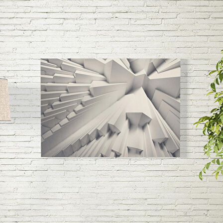 Gri Abstract Desen Arkaplan Posteri 50X70 CM