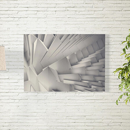 Gri Abstract Desen Arkaplan Posteri 70X100 CM