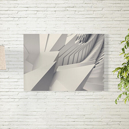 Gri Abstract Desen Arkaplan Posteri 35X50 CM