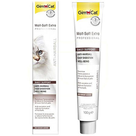 Gimcat Malt Soft Extra Tüy Yumağı Önleyici Kedi Macunu 100 Gr