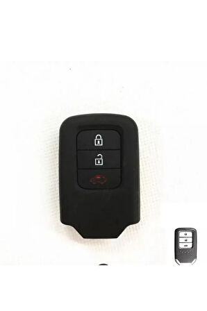Honda Civic Fc5 Crv Hrv Sustasız Anahtarsız Çaliştırma Modeli Silikon Anahtar Koruma Kılıf Siyah