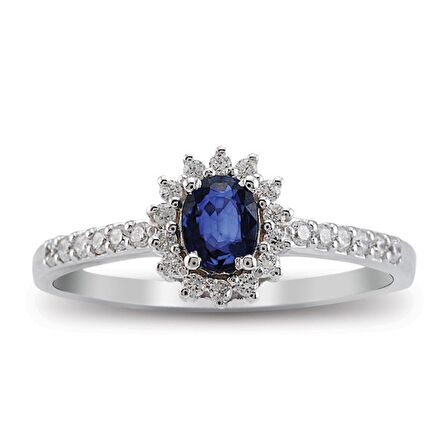 1.90 Ct Pırlanta Safir Yüzük RTY17