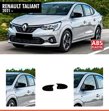 Renault Taliant Yarasa Batman Ayna Kapağı Parlak Siyah