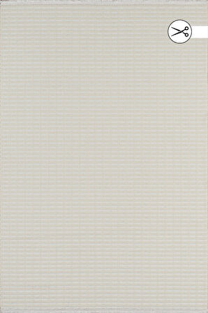 Atlas Halı Veranda RU05A Krem Silinebilir Yumuşak Leke Tutmaz Antialerjik Bukle Halı