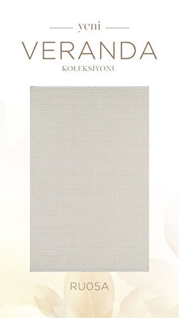 Atlas Halı Veranda RU05A Krem Silinebilir Yumuşak Leke Tutmaz Antialerjik Bukle Halı