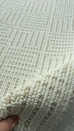 Atlas Halı Veranda RU09A Kahve Bej Silinebilir Yumuşak Leke Tutmaz Antialerjik Bukle Halı