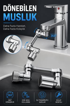 DÖNEBİLEN MUSLUK ÖZEL SU AKIŞ TASARIMI