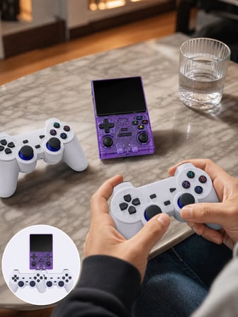 Retro Oyun Konsolu 2 Kablosuz Oyun Kolu ve IPS Ekranlı