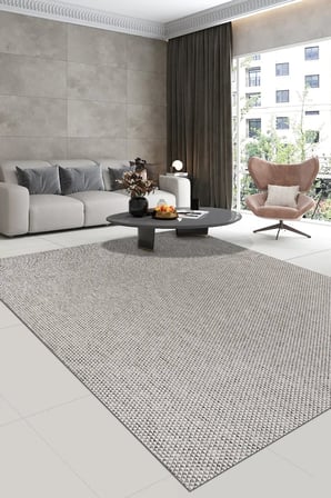 Nistanbul Nis-047 Desen 2 Gri/Bej Sisal Koridor ve Mutfak Halısı - Kaymaz Taban, Robot Süpürge Uyumlu, Kolay Temizlenebilir