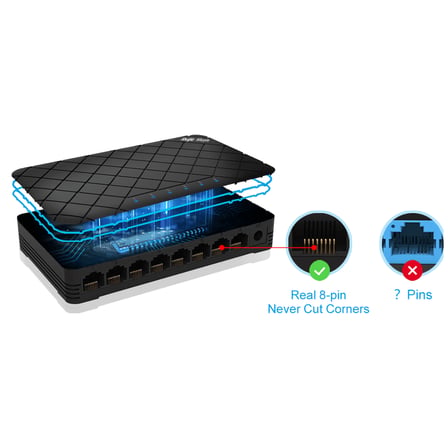 RUIJIE REYEE RG-ES05G-L 5 Port GigaBit Switch  Plastik Kasa