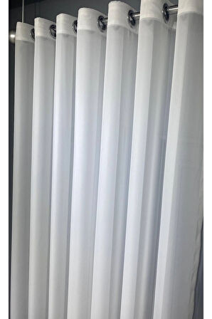 Crop Sade Modern Rustik Kuşgözü Tül Perde