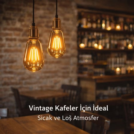 4W 2700K RUSTİK AMPUL AMBER 3ADET