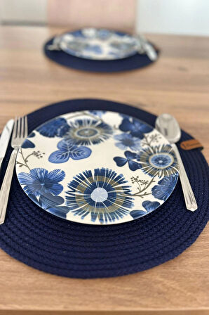 El Yapımı Zigzag Dikiş Yuvarlak Supla 6'lı Set