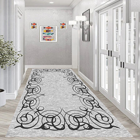 Rovigo Home Dijital Baskı Yıkanabilir Kaymaz Taban Salon Halısı Ve Yolluk RV012-FNL266