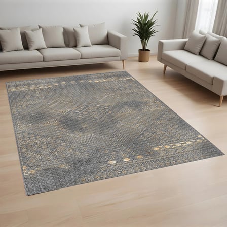 Rovigo Home Dijital Baskı Yıkanabilir Kaymaz Taban Salon Halısı Ve Yolluk RV019-FNL273