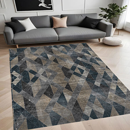 Rovigo Home Dijital Baskı Yıkanabilir Kaymaz Taban Salon Halısı Ve Yolluk RV043-FNL308