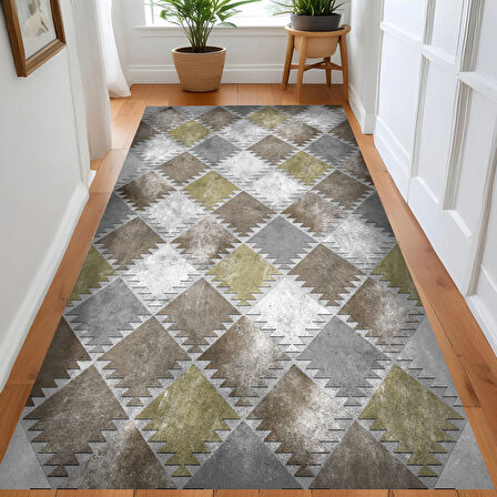 Rovigo Home Dijital Baskı Yıkanabilir Kaymaz Taban Salon Halısı Ve Yolluk RV045-FNL316