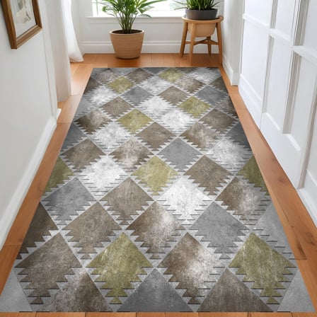 Rovigo Home Dijital Baskı Yıkanabilir Kaymaz Taban Salon Halısı Ve Yolluk RV045-FNL316