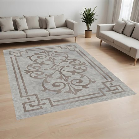 Rovigo Home Dijital Baskı Yıkanabilir Kaymaz Taban Salon Halısı Ve Yolluk RV057-FNL330