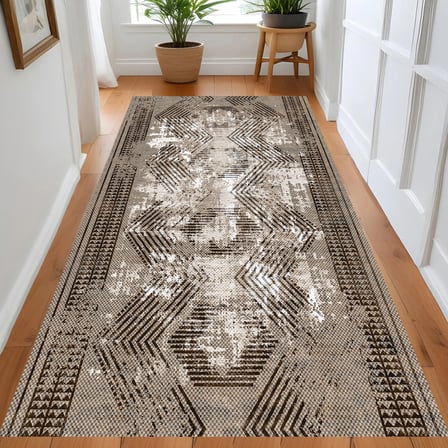 Rovigo Home Dijital Baskı Yıkanabilir Kaymaz Taban Salon Halısı Ve Yolluk RV078-FNL352
