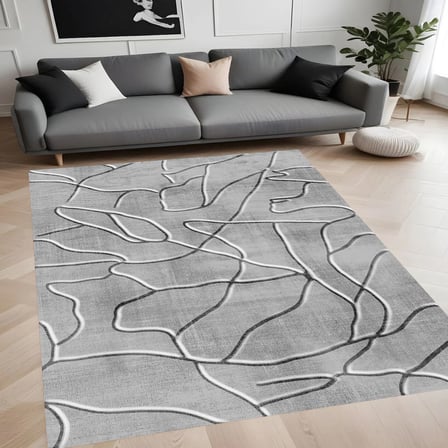 Rovigo Home Dijital Baskı Yıkanabilir Kaymaz Taban Salon Halısı Ve Yolluk RV081-FNL365