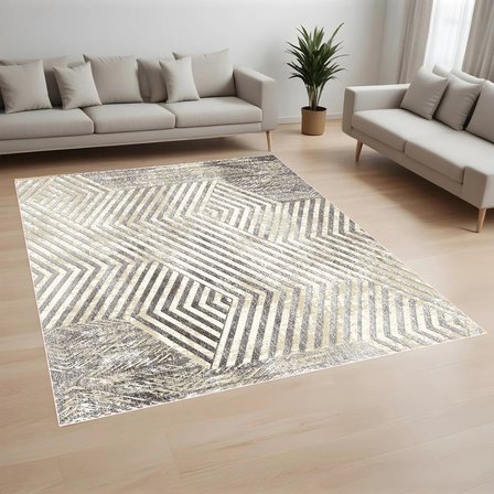 Rovigo Home Dijital Baskı Yıkanabilir Kaymaz Taban Salon Halısı Ve Yolluk RV094-FNL381