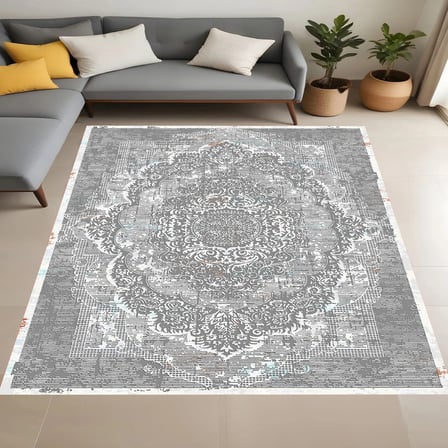 Rovigo Home Dijital Baskı Yıkanabilir Kaymaz Taban Salon Halısı Ve Yolluk RV108-FNL414
